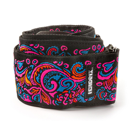 Гитарный ремень DUNLOP JIMI HENDRIX BLACKLIGHT LOVE DROPS PINK STRAP