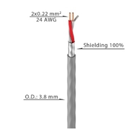 Кабель мікрофонний Roxtone MC036-200, 2x0,22 кв.мм, зов. діаметр 3,8 мм, 200 м