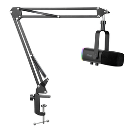 Динамический микрофон с пантографом FIFINE AM8T USB/XLR Black