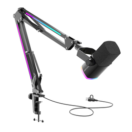 Студийный динамический микрофон с пантографом Fifine AM8PROT USB/XLR Black