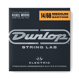 Струны для электрогитары DUNLOP DEN1468 NICKEL WOUND ELECTRIC BARITONE GUITAR STRINGS (14-68)