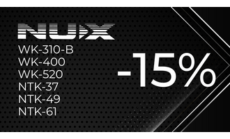 -15% на обладнання від NUX