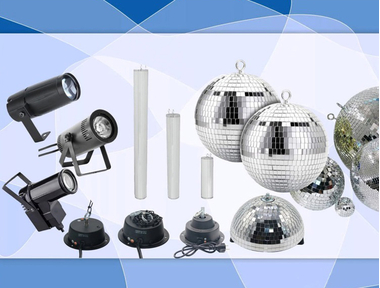 Новая поставка: зеркальные шары, полусферы, цилиндры и комплектующие!