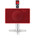 Акустична система Geneva model S with bluetooth + clock radio Red color, image 