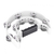 Тамбурин Maxtone 818C WH