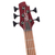 5-струнная бас-гитара CORT B5 Element (Open Pore Burgundy Red)