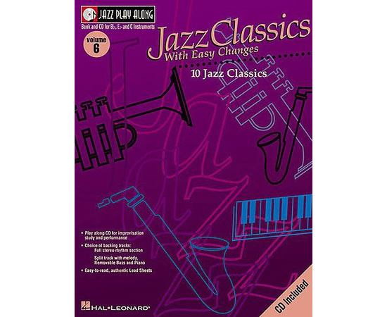 JAZZ CLASSICS   vol.6  BK/CD HALLEONARD 841690 - 32489 за 0 грн. | 4Club