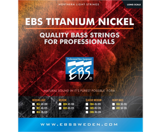 Струны для бас-гитары EBS TN-ML 4-strings - 38425 за 0 грн. | 4Club