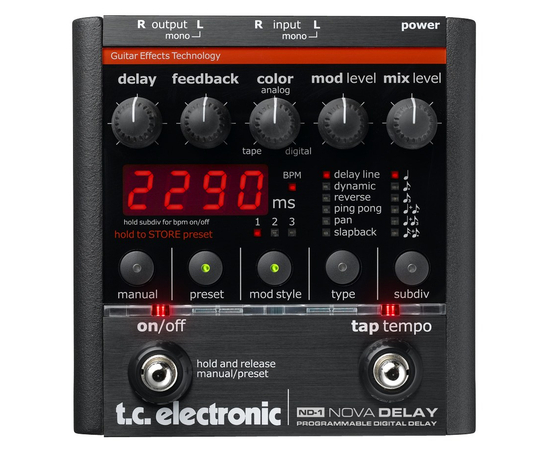 Гитарный процессор t.c.electronic ND-1 Nova Delay - 38429 за 0 грн. | 4Club
