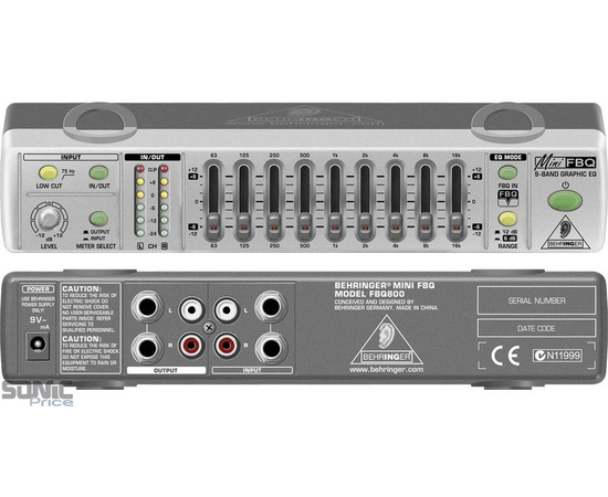 Графический эквалайзер Behringer FBQ800 - 39594 за 0 грн. | 4Club