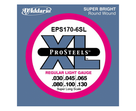 Струны для бас-гитар DADDARIO EPS170-6SL - 40136 за 2108 грн. | 4Club