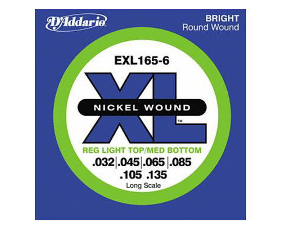 Струны для бас-гитар DADDARIO EXL165-6 - 40147 за 1744 грн. | 4Club