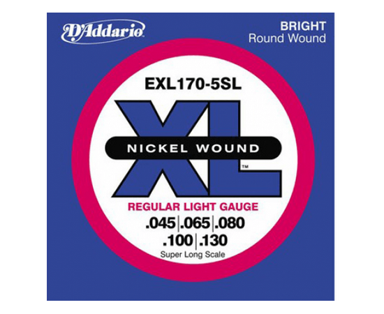Струны для бас-гитар DADDARIO EXL170-5SL - 40151 за 1779 грн. | 4Club