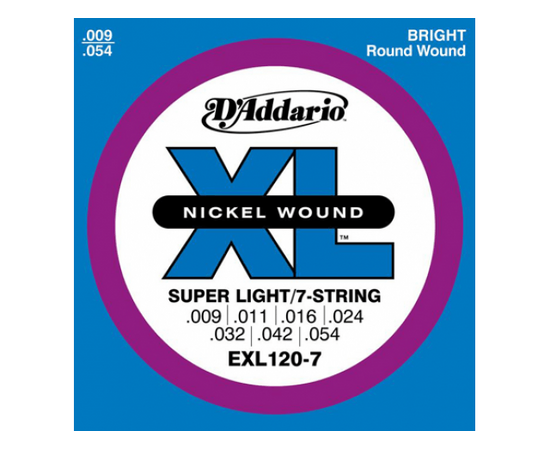 Струны для электрогитар DADDARIO EXL120-7 - 40281 за 508 грн. | 4Club