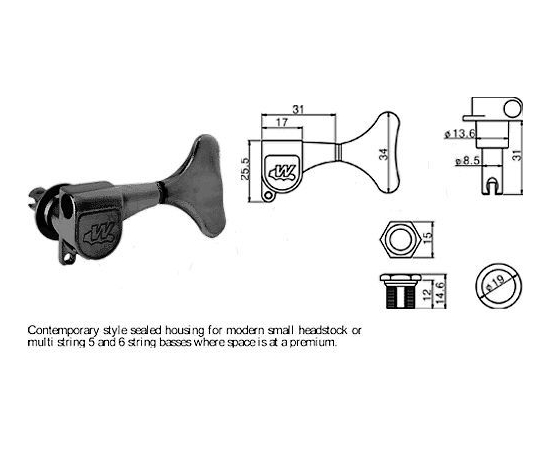 Механика колковая WILKINSON WJB650BK - 42176 за 0 грн. | 4Club
