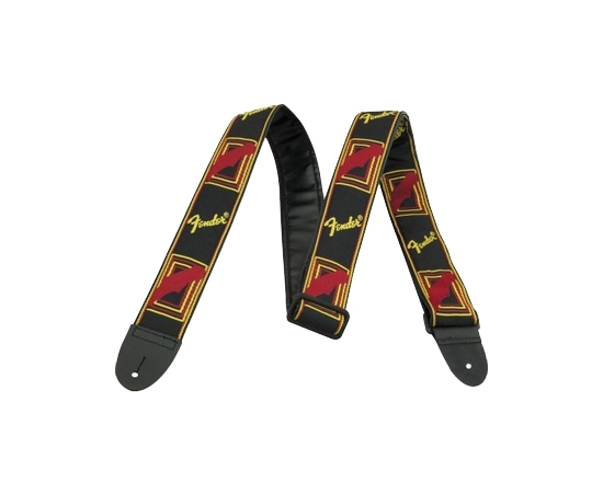 Ремень Fender 2' MONOGRAMMED BLACK/YELLOW/RED STRAP - 53849 за 1133 грн. | 4Club