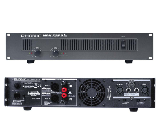 Усилитель мощности Phonic MAX 2500 PLUS - 53033 за 0 грн. | 4Club