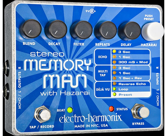 Педаль Electro-Harmonix Stereo Memory Man with Hazarai - 58037 за 0 грн. | 4Club