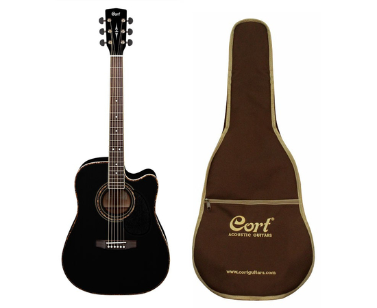 Электроакустическая гитара CORT AD880CE (BK) w/bag - 69578 за 0 грн. | 4Club