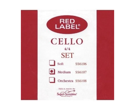 Струны для виолончели SUPER SENSITIVE Red Label SS6107 - 94505 за 1899 грн. | 4Club