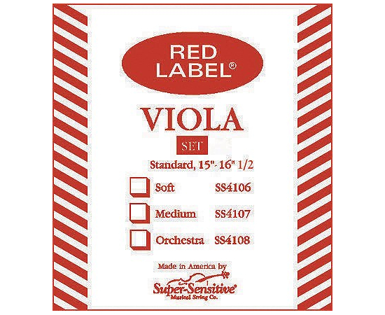 Струны для альта SUPER SENSITIVE Red Label SS4107 - 94506 за 999 грн. | 4Club