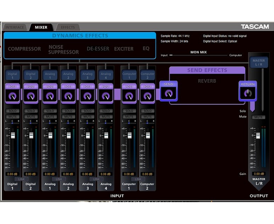 USB аудио интерфейс TASCAM US-366