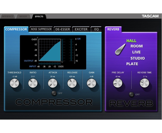 USB аудио интерфейс TASCAM US-366
