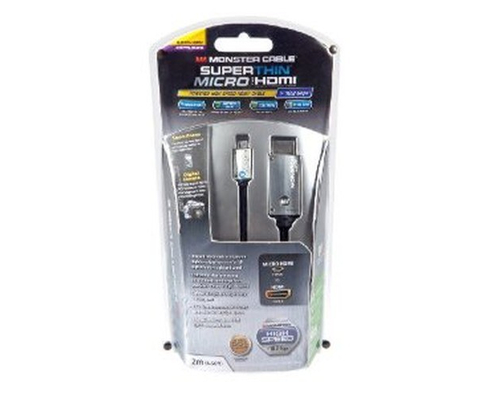 Кабель Monster SuperThin High Speed Micro HDMI Cable -1 m MNO-140486-00