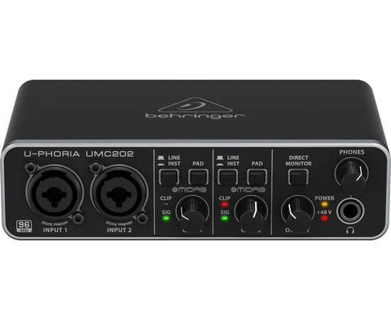 USB аудіо інтерфейс BEHRINGER U-PHORIA UMC202, image , зображення 3