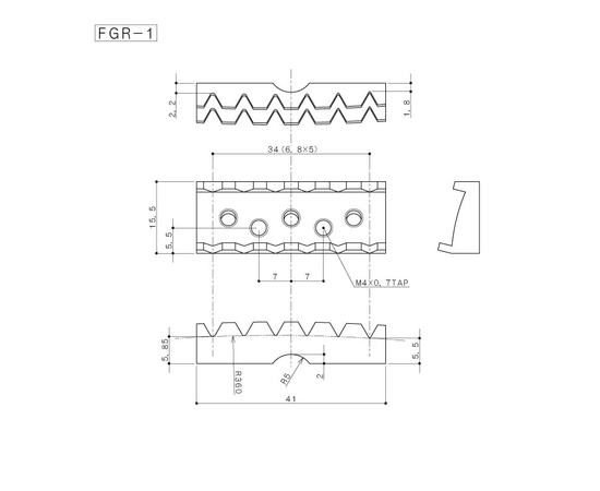 Топлок для грифа GOTOH FGR-1 (CK), image 