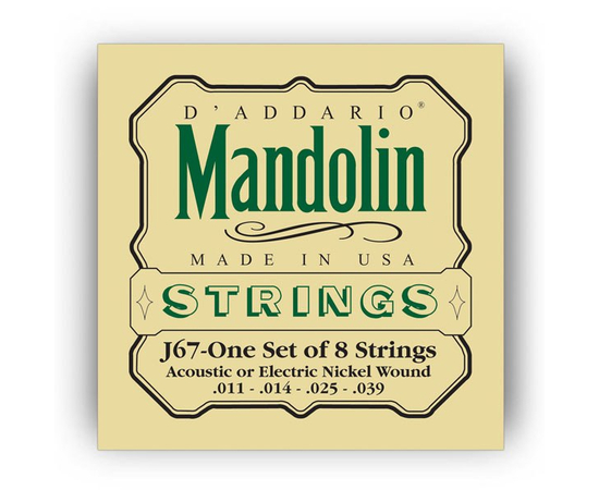 Струны на мандолину D`ADDARIO J67 MANDOLIN NICKEL MEDIUM 11-39 - 98995 за 0 грн. | 4Club