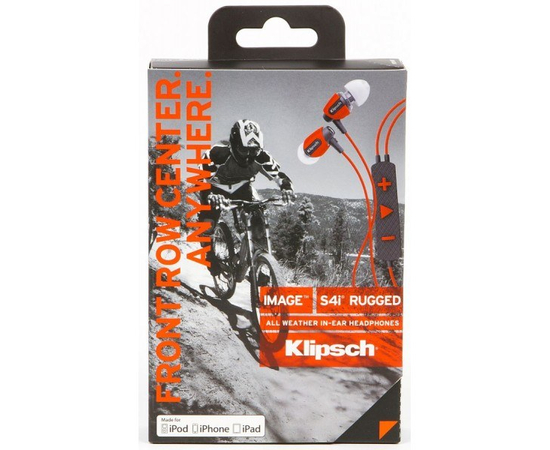 Наушники Klipsch Image S4i Rugged - Orange внутренние, фото , изображение 2