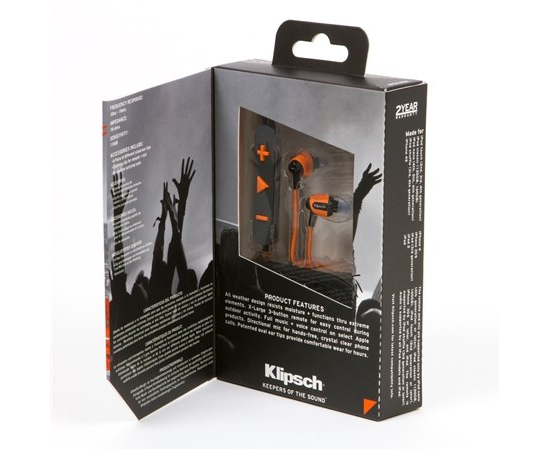 Наушники Klipsch Image S4i Rugged - Orange внутренние, фото 