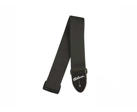 Ремень для гитары GIBSON ASGSB-10 REGULAR STYLE 2' SAFETY STRAP - JET BLACK - 105250 за 0 грн. | 4Club