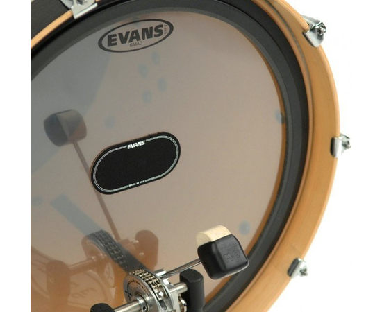 Кик пэд для бас-барабана EVANS EQPB2 EQ PATCH BLACK DOUBLE