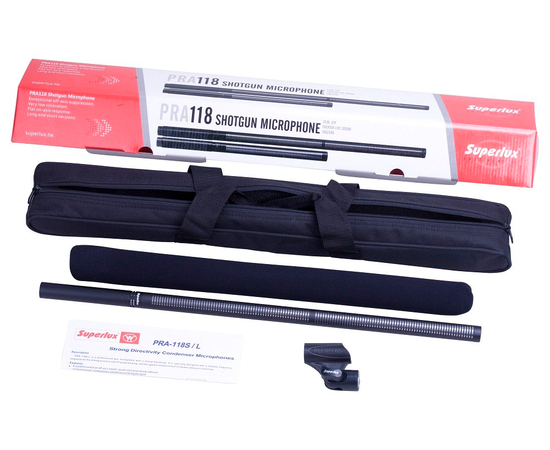 Конденсаторный микрофон типа "пушка" SUPERLUX PRA118L