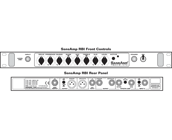 Предусилитель басовый SansAmp RBI TECH21 RBIBG