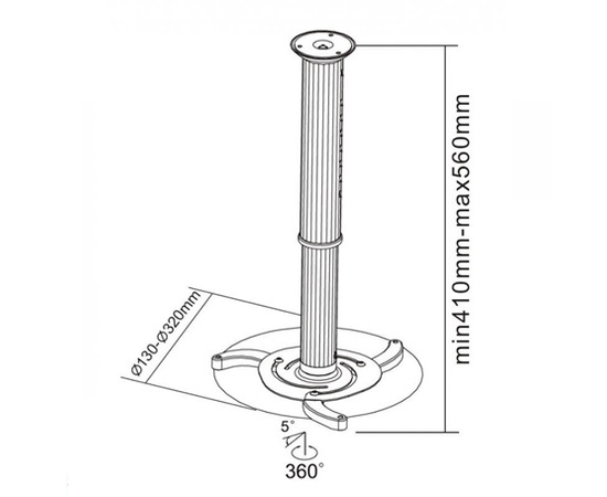 Потолочный кронштейн UCH0102