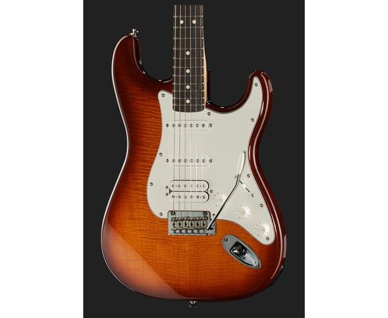 Электрогитара FENDER DELUXE STRATOCASTER PLUS TOP HSS iOS RW TSB 014-4730-352
