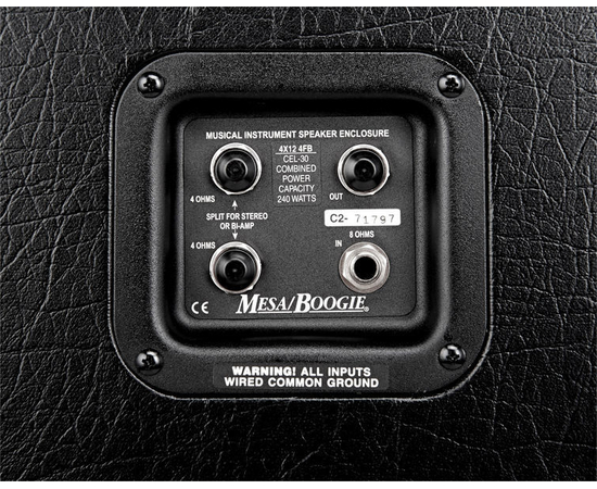 Гитарный кабинет Mesa Boogie 4X12 RECTIFIER STANDARD STRAIGHT CABINET 0.4FBB-R-STR