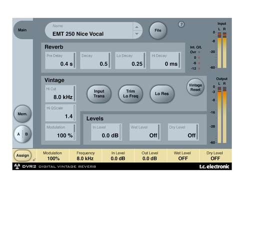 Алгоритм от System 6000 TC Electronic DVR2 TDM - 109135 за 0 грн. | 4Club