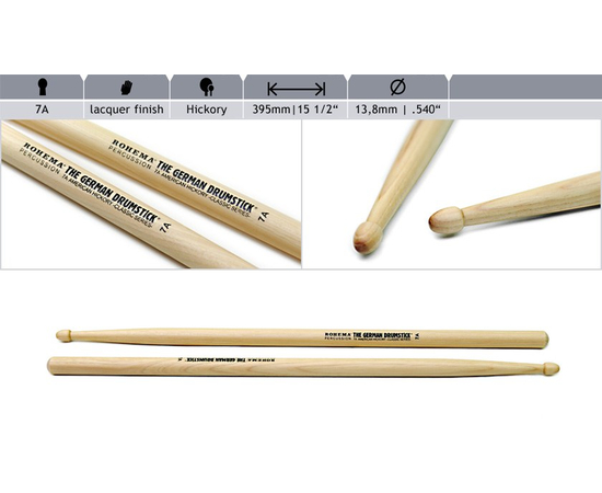 Барабанные палочки Rohema Classic 7A - 109042 за 493 грн. | 4Club