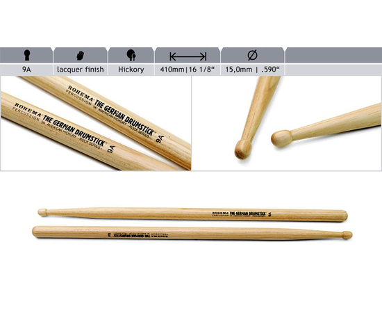 Барабанные палочки Rohema Rock 9A - 109061 за 0 грн. | 4Club