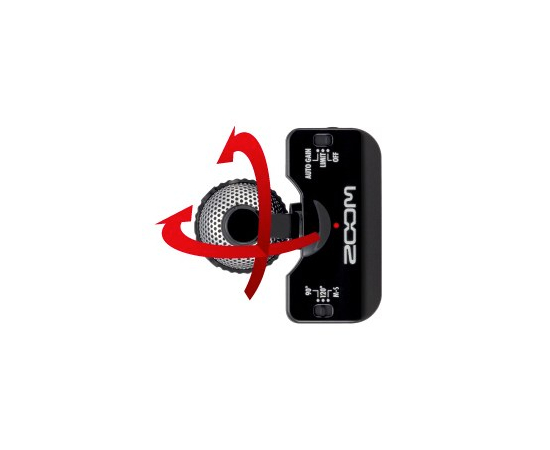 Портативный внешний стерео микрофон для iPhone, iPad и iPod Touch Zoom iQ5 Black