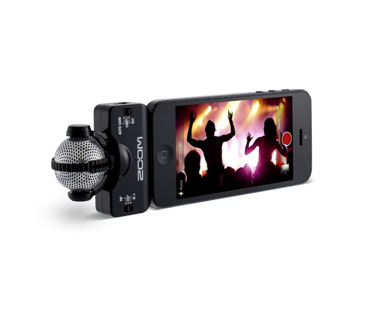 Портативный внешний стерео микрофон для iPhone, iPad и iPod Touch Zoom iQ5 Black - 109160 за 0 грн. | 4Club