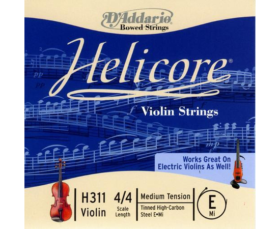 Cтруна E для смычковых инструментов D`ADDARIO H311 4/4M