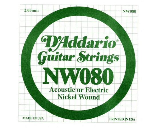 Струна для электрогитары D`ADDARIO NW080 - 110753 за 275 грн. | 4Club
