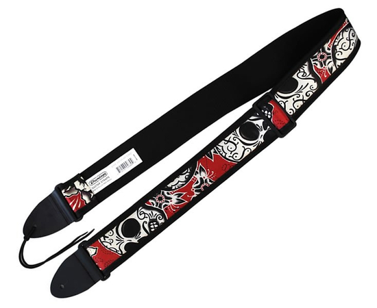 Ремень гитарный  DUNLOP D3837TS TRES SKULL