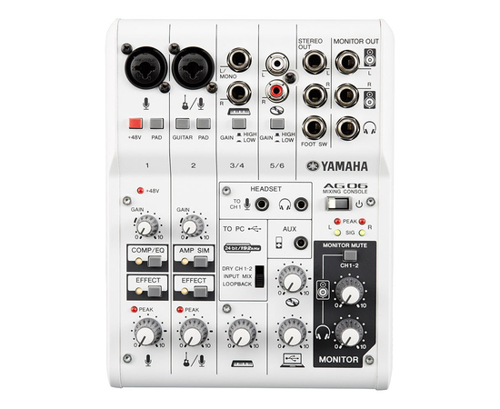 Микшерный пульт/аудиоинтерфейс YAMAHA AG06 - 114334 за 0 грн. | 4Club