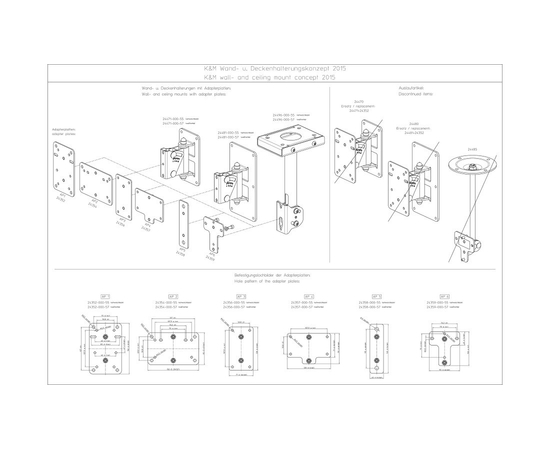 Универсальная монтажная платформа Konig & Meyer 24357-000-55